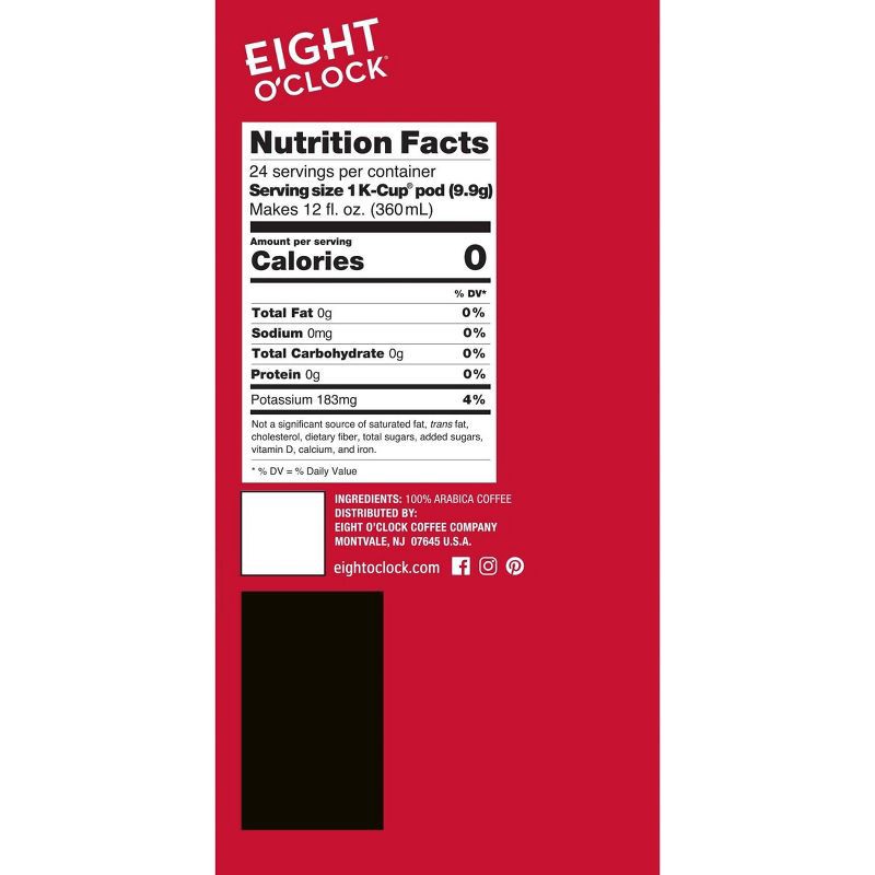 slide 3 of 6, Eight O'Clock Original Medium Roast Coffee Pods - 24ct, 24 ct