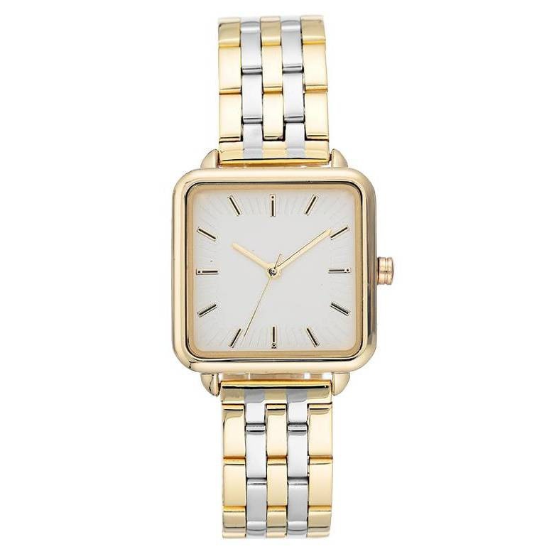 slide 1 of 1, Women's Square Face Watch - A New Day Light Silver, 1 ct