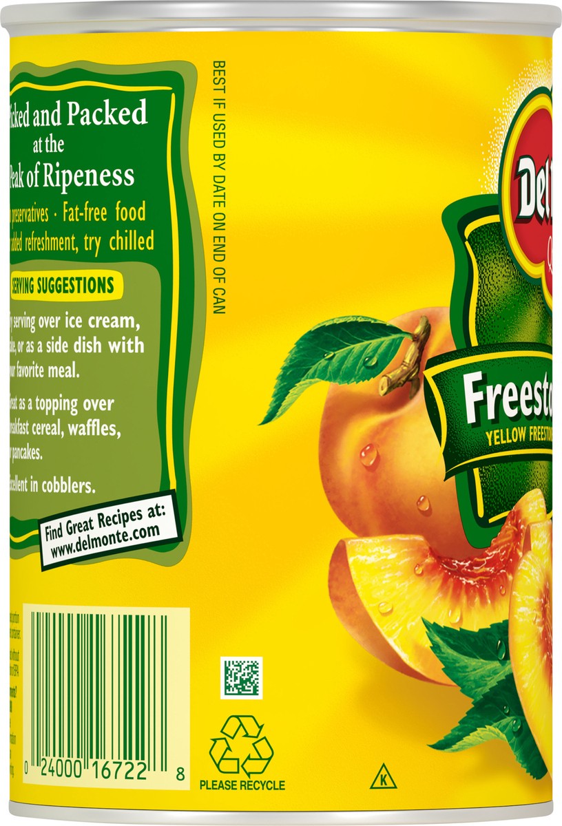slide 5 of 7, Del Monte Yellow Freestone Peach Slices In Heavy Syrup, 15.25 oz