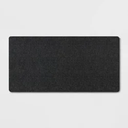40" x 20" Neoprene Comfort Kitchen Rug Black - Threshold