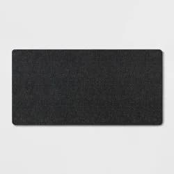 40" x 20" Neoprene Comfort Kitchen Rug Black - Threshold