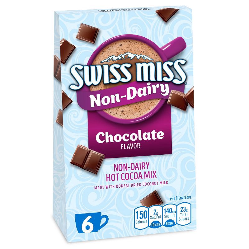 slide 1 of 11, Swiss Miss Non Dairy Hot Cocoa Mix - 7.38oz/6pk, 6 ct; 7.38 oz