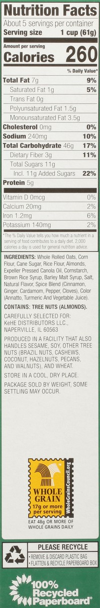 slide 4 of 13, Cadia Everyday Almond Clusters and Flakes Cereal 11 oz, 11 oz