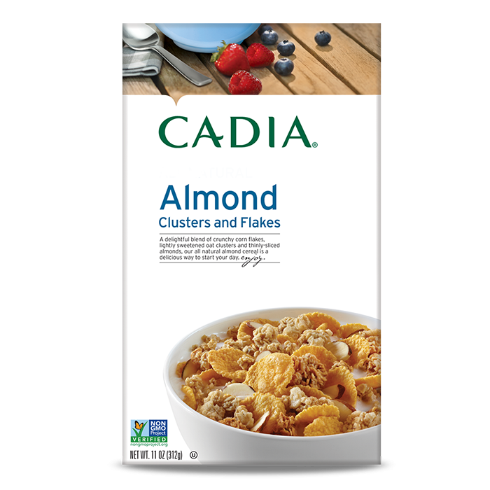 slide 1 of 1, Cadia Almond Clusters And Flakes Cereal, 11 oz