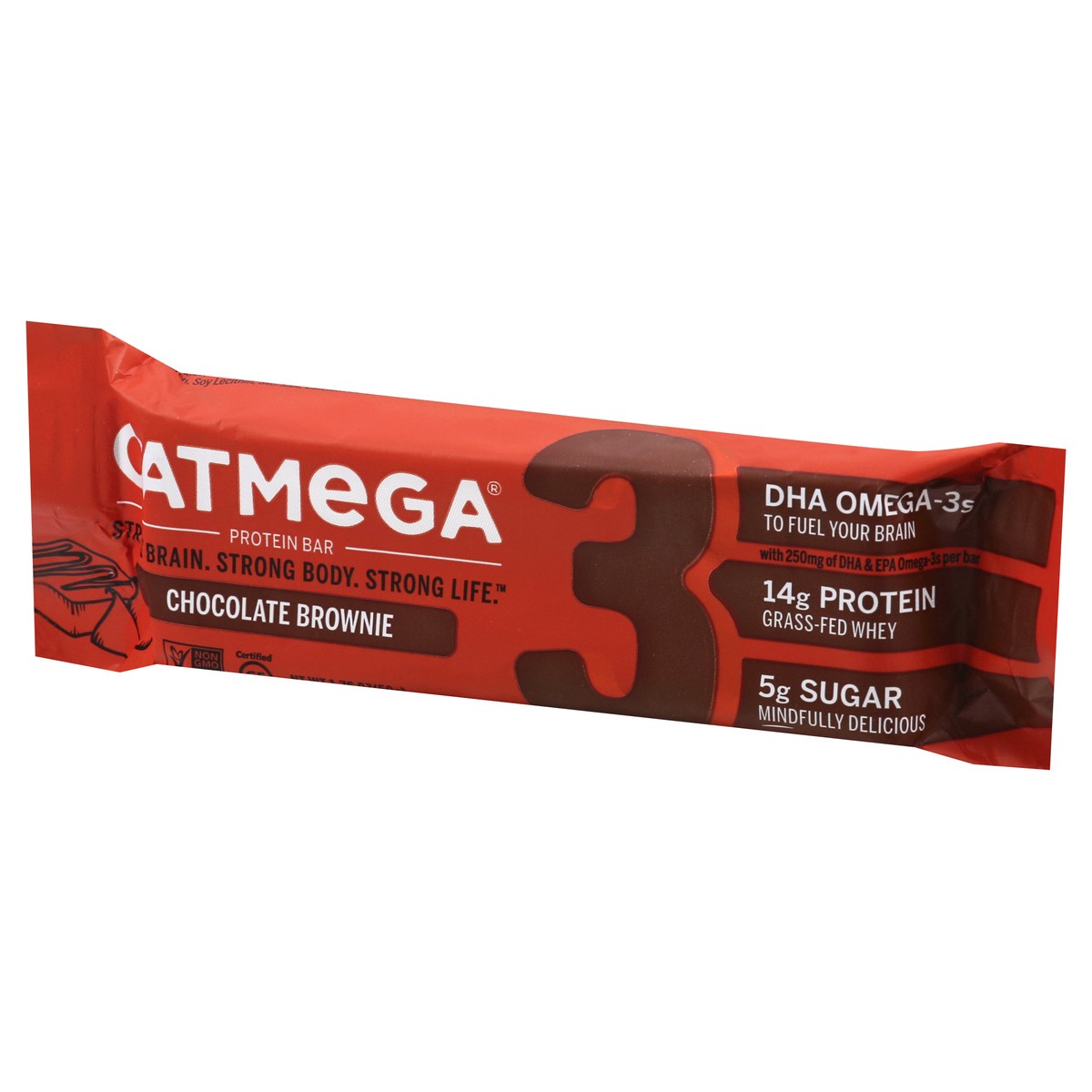 slide 7 of 12, Oatmega Chocolate Brownie Protein Bar 1.76 oz, 1.76 oz