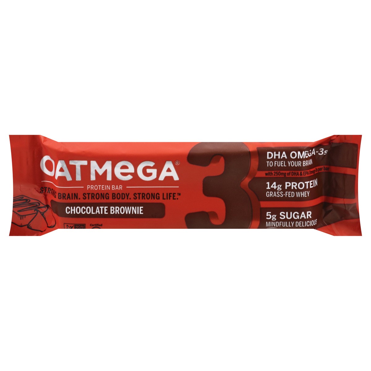 slide 1 of 12, Oatmega Chocolate Brownie Protein Bar 1.76 oz, 1.76 oz