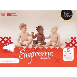 Best Choice Supreme XL Boxed Diapers Size 5