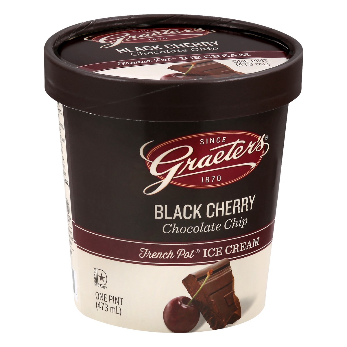 slide 2 of 9, Graeter's Black Cherry Chocolate Chip Ice Cream, 19.2 oz