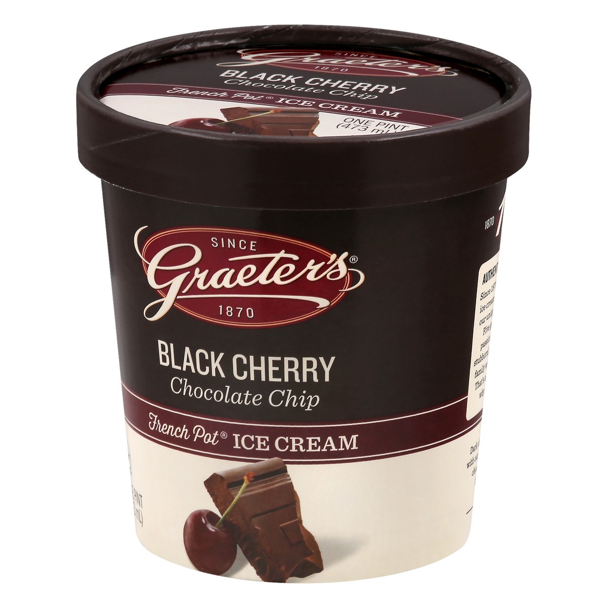 slide 3 of 9, Graeter's Black Cherry Chocolate Chip Ice Cream, 19.2 oz