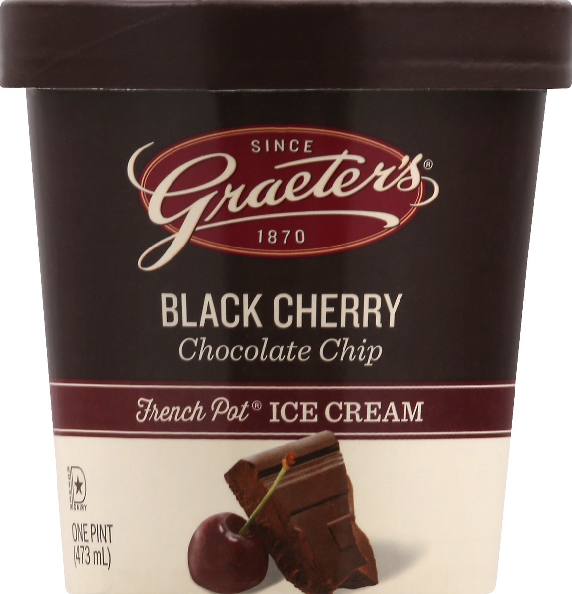 slide 6 of 9, Graeter's Black Cherry Chocolate Chip Ice Cream, 19.2 oz