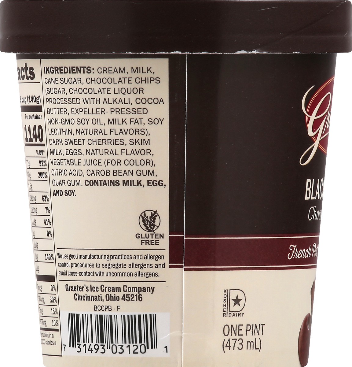 slide 7 of 9, Graeter's Black Cherry Chocolate Chip Ice Cream, 19.2 oz