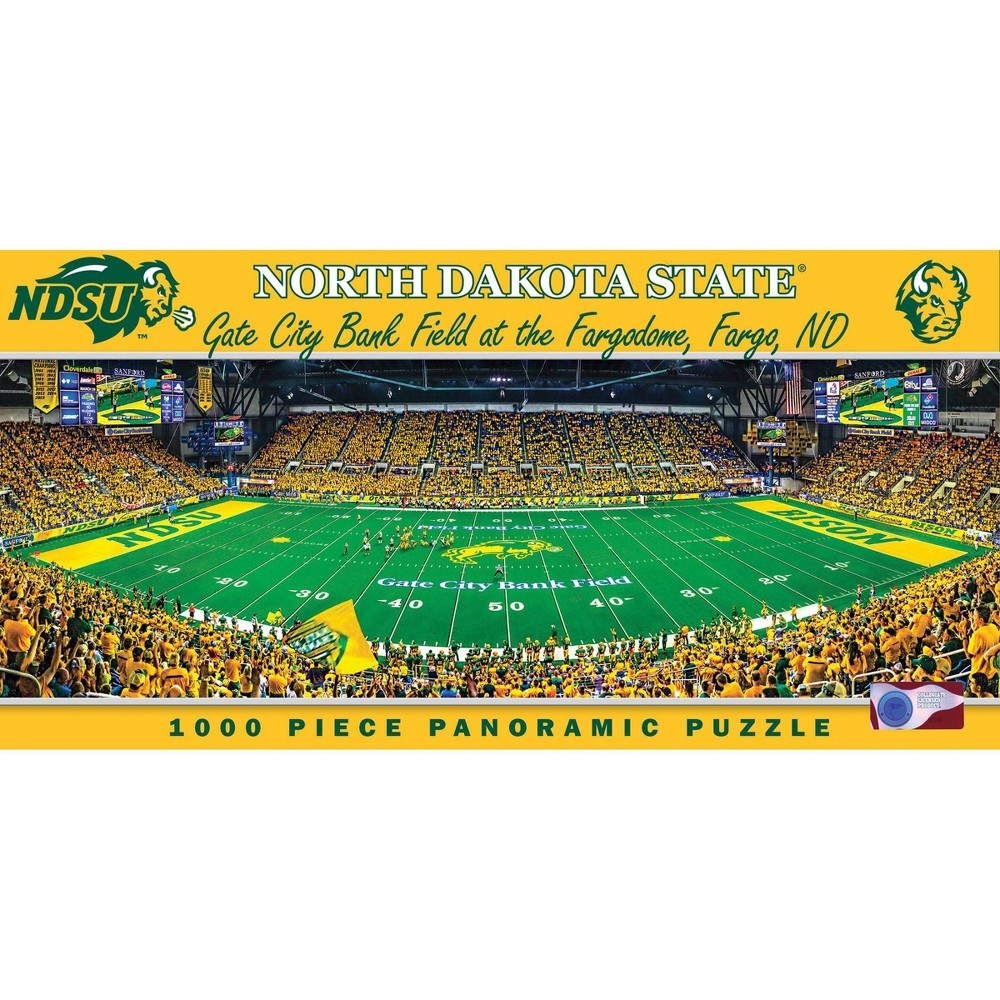 slide 3 of 3, NCAA North Dakota State Bison 1000pc Pano Puzzle, 1000 ct