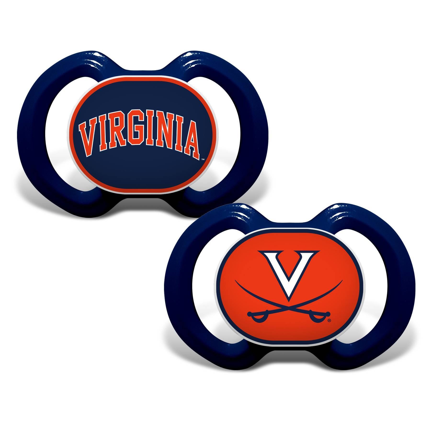 slide 1 of 3, NCAA Virginia Cavaliers 2pk Pacifier, 2 ct