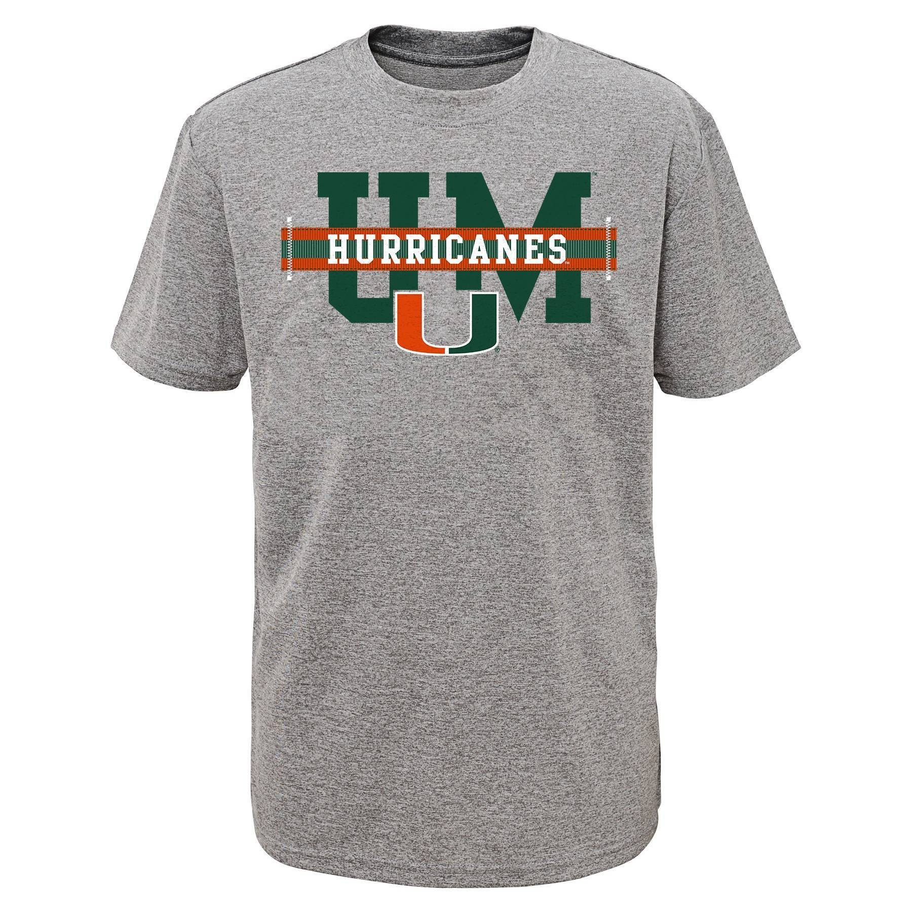 slide 1 of 1, NCAA Miami Hurricanes Boys' Short Sleeve Performance T-Shirt - XL, 1 ct