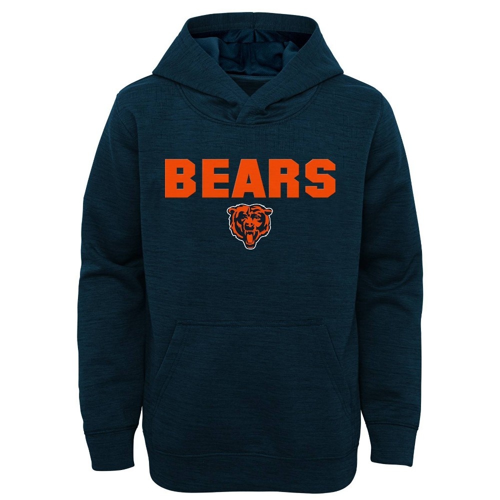 slide 2 of 3, NFL Chicago Bears Boys' Long Sleeve Scuba Double Knit Hoodie - XL, 1 ct