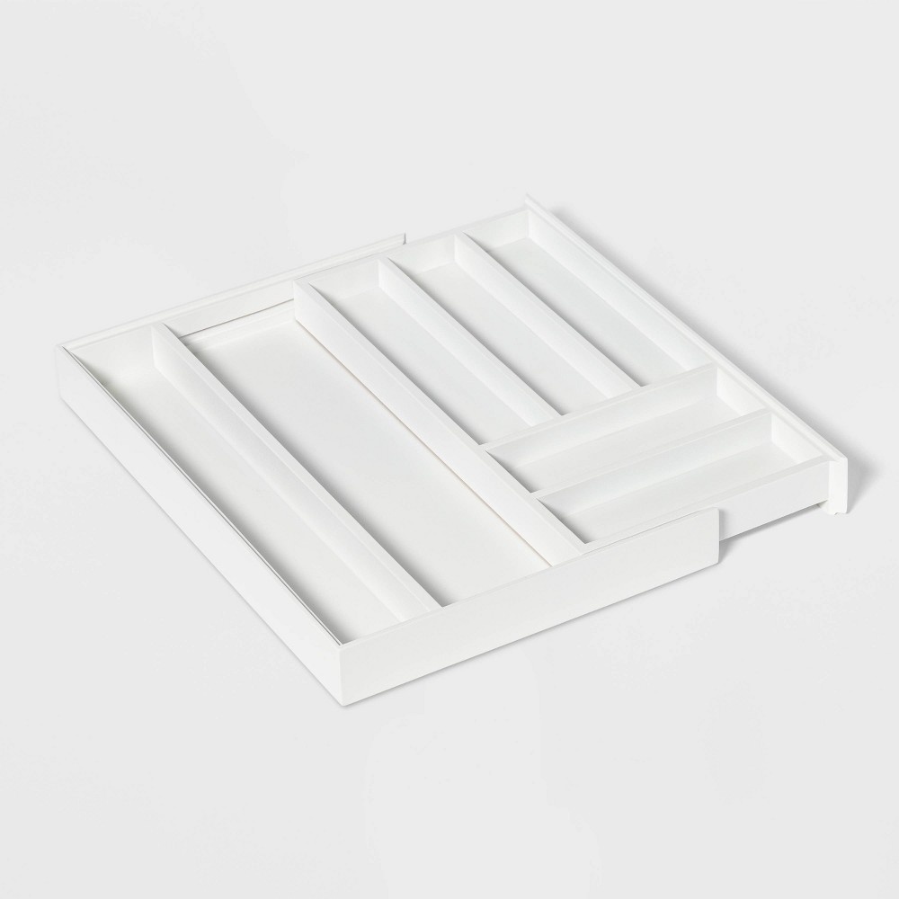 slide 2 of 3, 7 Compartment Expandable Drawer White - Threshold, 1 ct