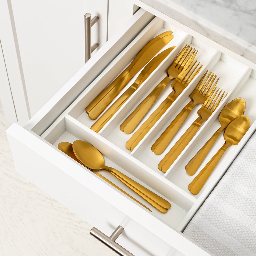 slide 3 of 3, 5 Compartment Drawer White - Threshold, 1 ct