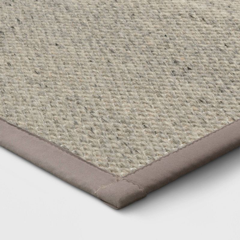 slide 3 of 5, 60" x 20" Textured Pet Kitchen Runner Rug Gray - Threshold™: Geometric Indoor Entryway Mat, Skid-Resistant, Flat Pile, 1 ct
