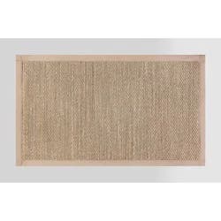 34" x 20" Textured Pet Kitchen Rug Brown - Threshold™: Geometric Skid-Resistant Indoor Accent Mat, Machine Washable