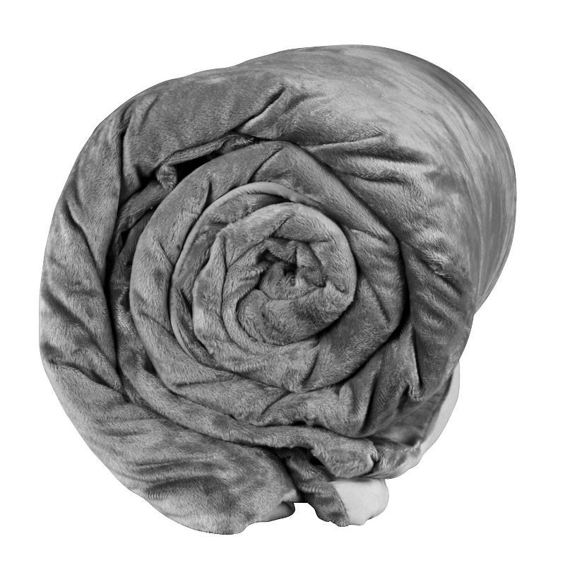 slide 3 of 4, 48"x72" 20lbs Temperature Balancing Weighted Blanket Gray - Tranquility, 20 lb
