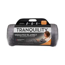48"x72" 20lbs Temperature Balancing Weighted Blanket Gray - Tranquility