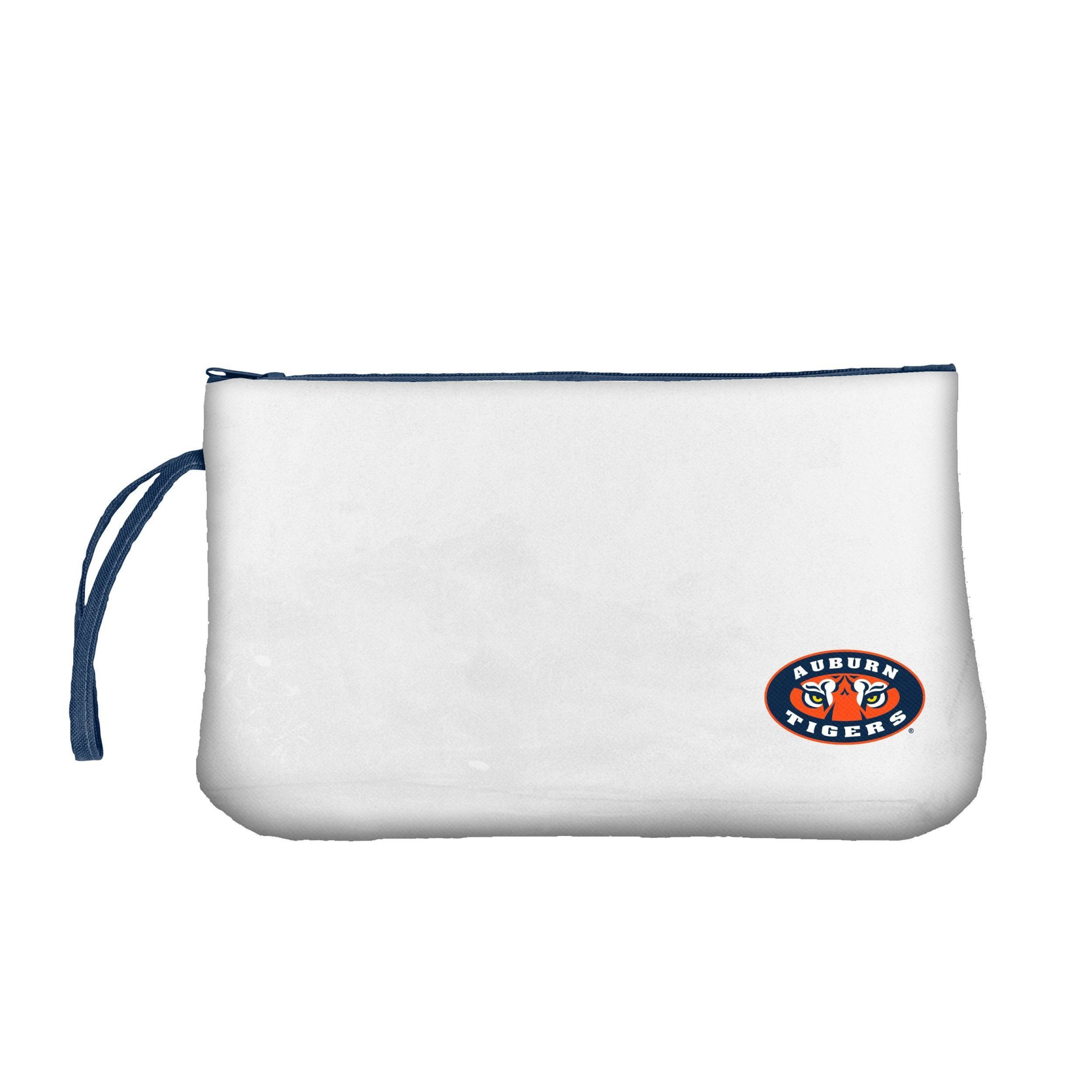 slide 1 of 2, NCAA Auburn Tigers Clear Zip Closure Wristlet, 1 ct