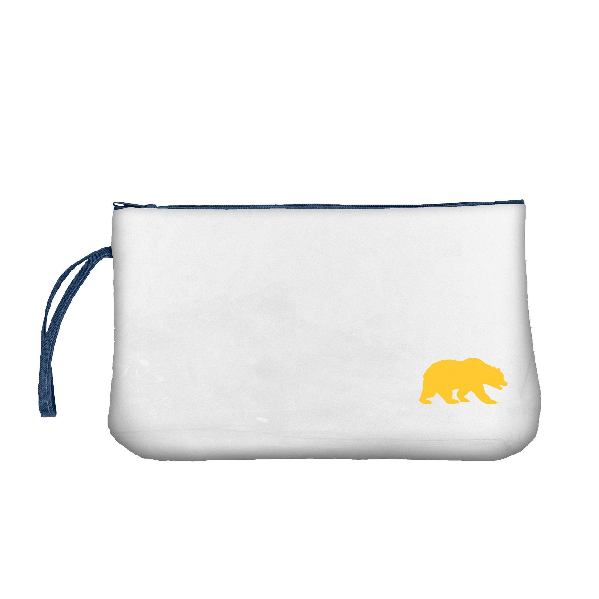 slide 1 of 1, NCAA Cal Golden Bears Clear Zip Closure Wristlet, 1 ct