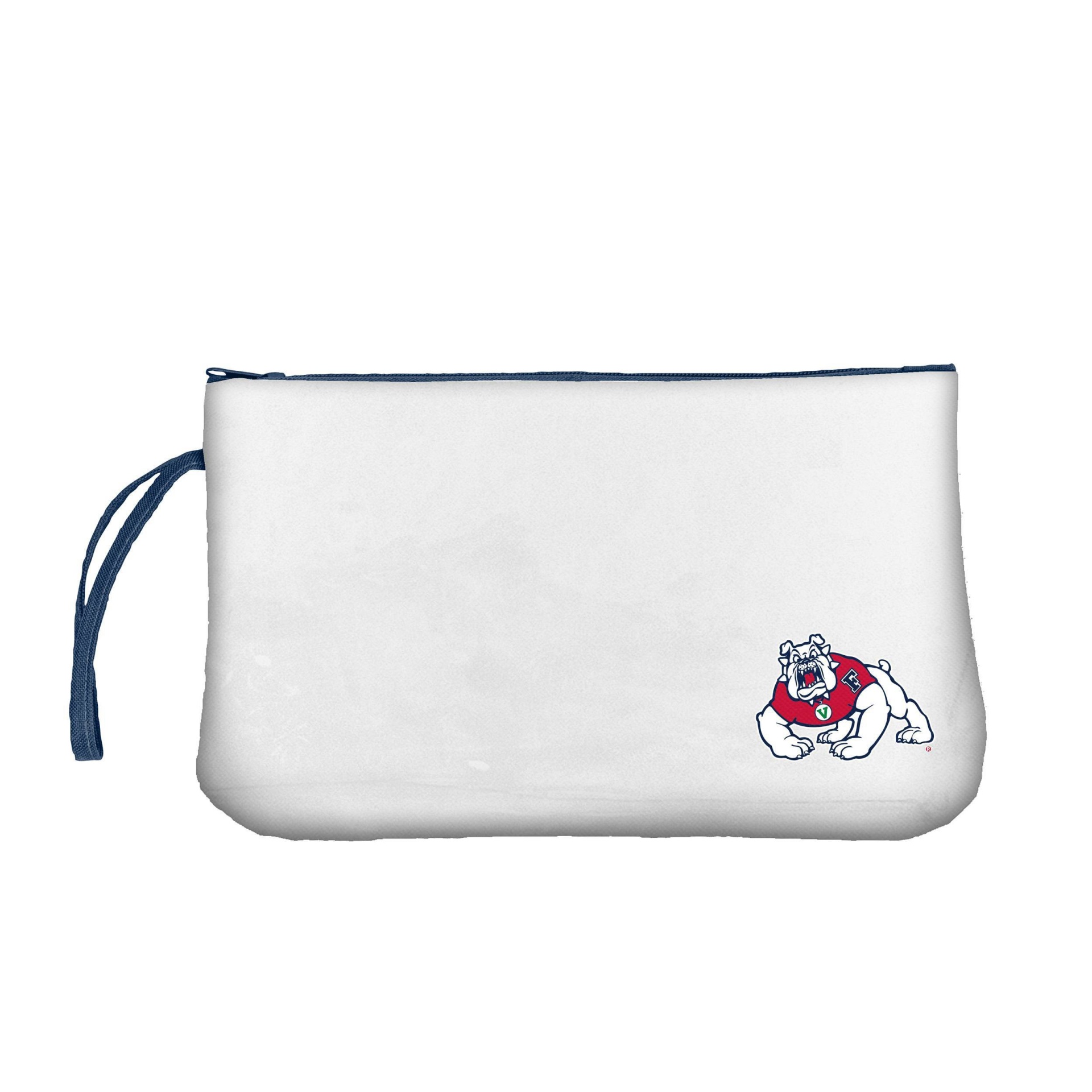 slide 1 of 2, NCAA Fresno State Bulldogs Clear Zip Closure Wristlet, 1 ct