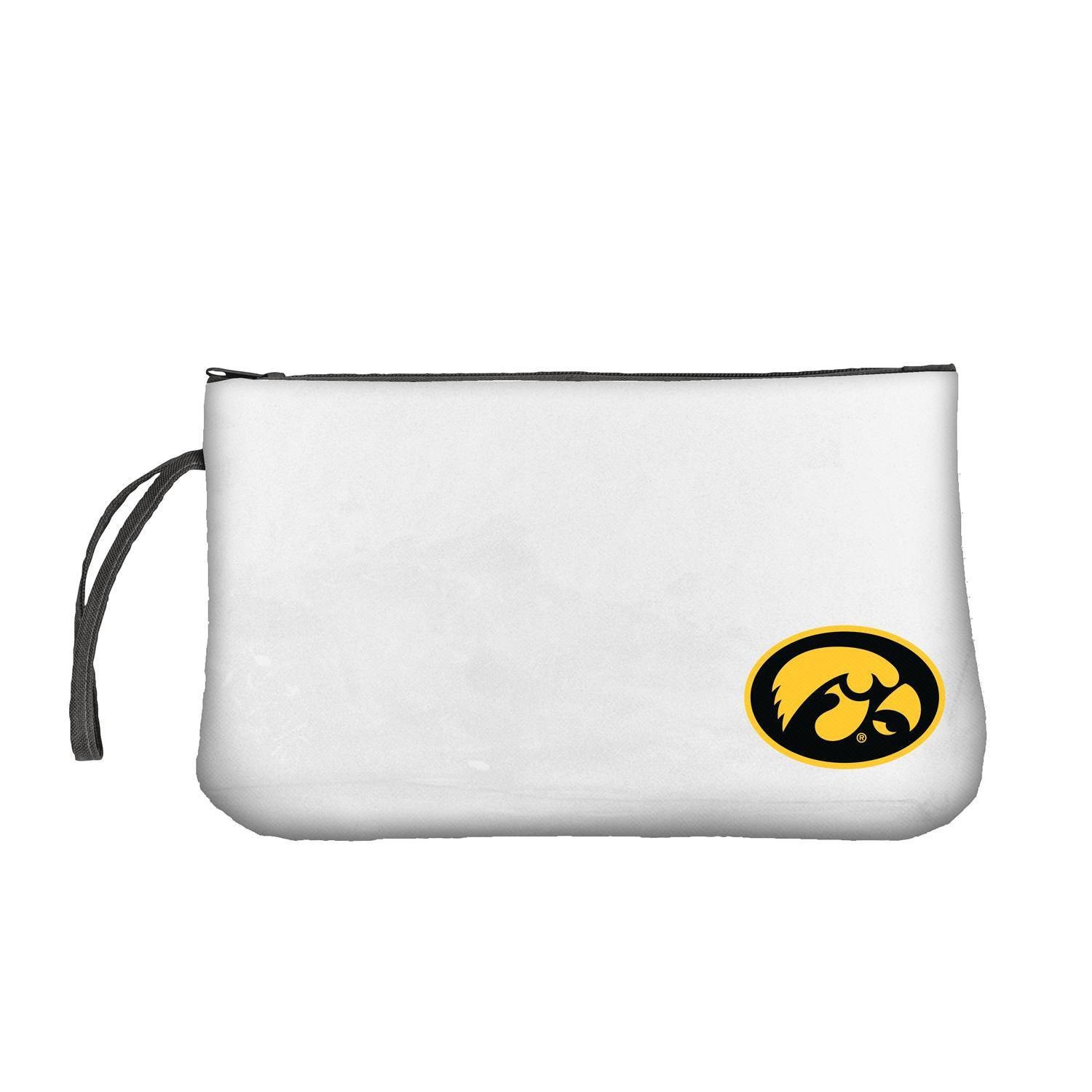 slide 1 of 2, NCAA Iowa Hawkeyes Clear Zip Closure Wristlet, 1 ct