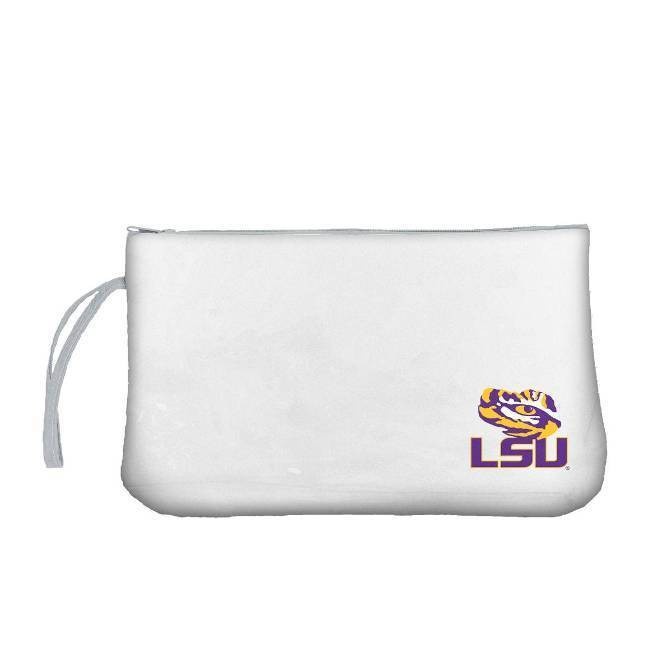 slide 1 of 2, NCAA LSU Tigers Clear Zip Closure Wristlet, 1 ct