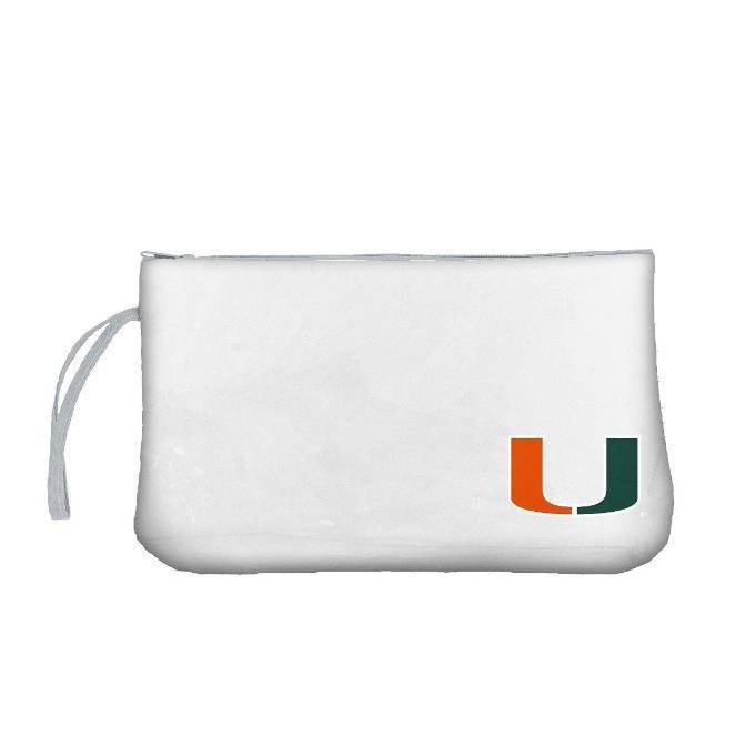 slide 1 of 2, NCAA Miami Hurricanes Clear Zip Closure Wristlet, 1 ct