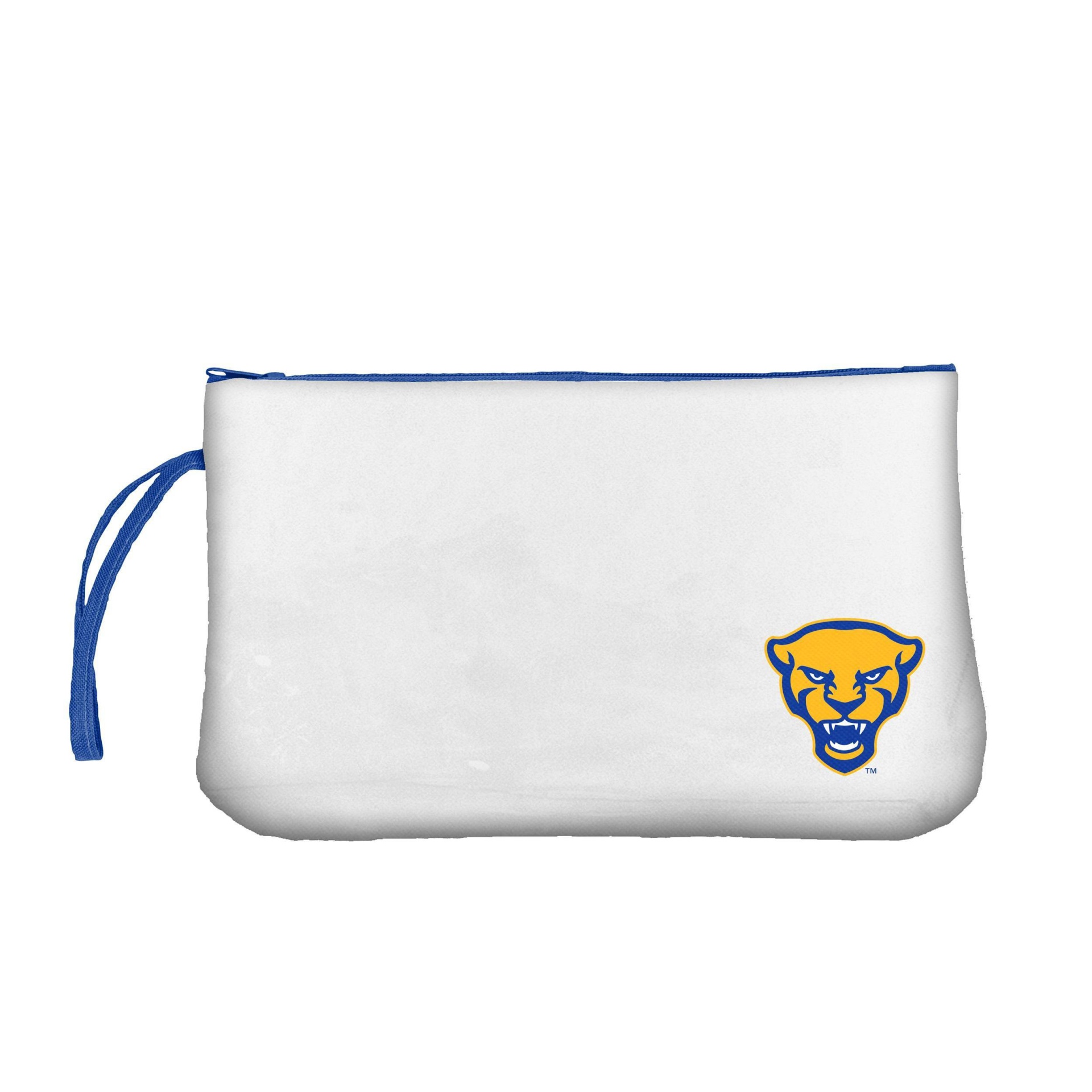 slide 1 of 2, NCAA Pitt Panthers Clear Zip Closure Wristlet, 1 ct