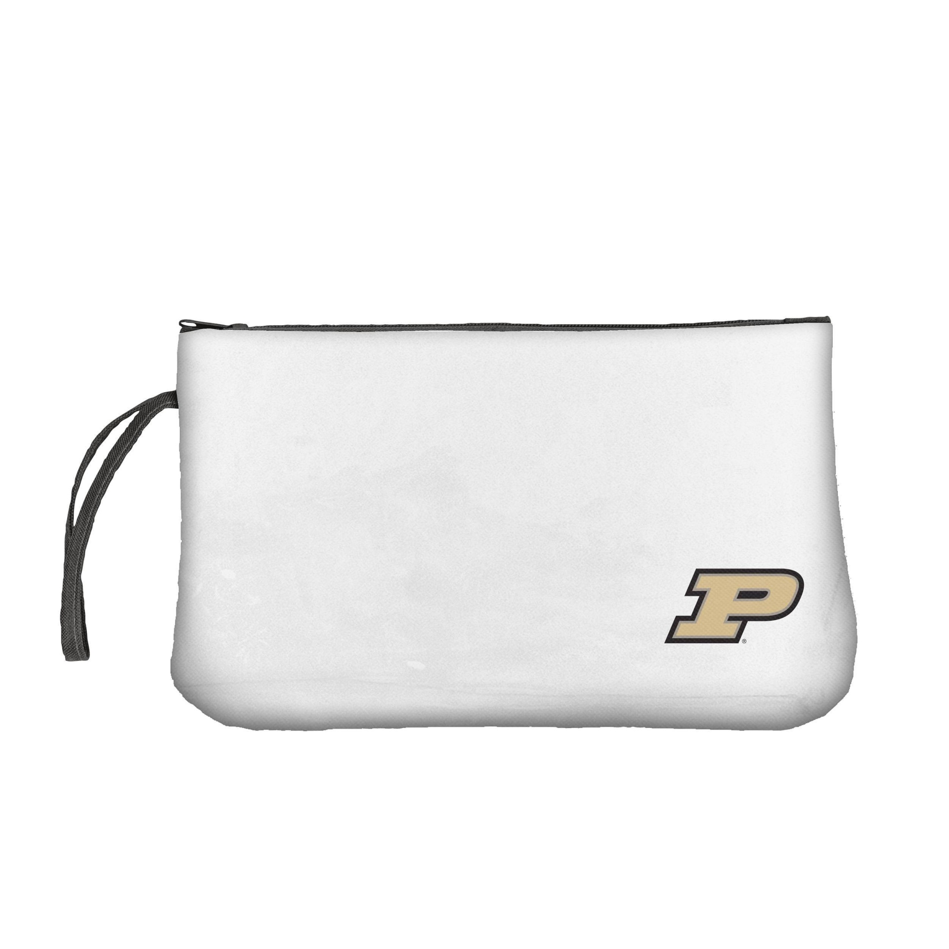 slide 1 of 2, NCAA Purdue Boilermakers Clear Zip Closure Wristlet, 1 ct