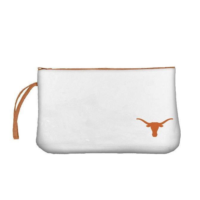 slide 1 of 2, NCAA Texas Longhorns Clear Zip Closure Wristlet, 1 ct