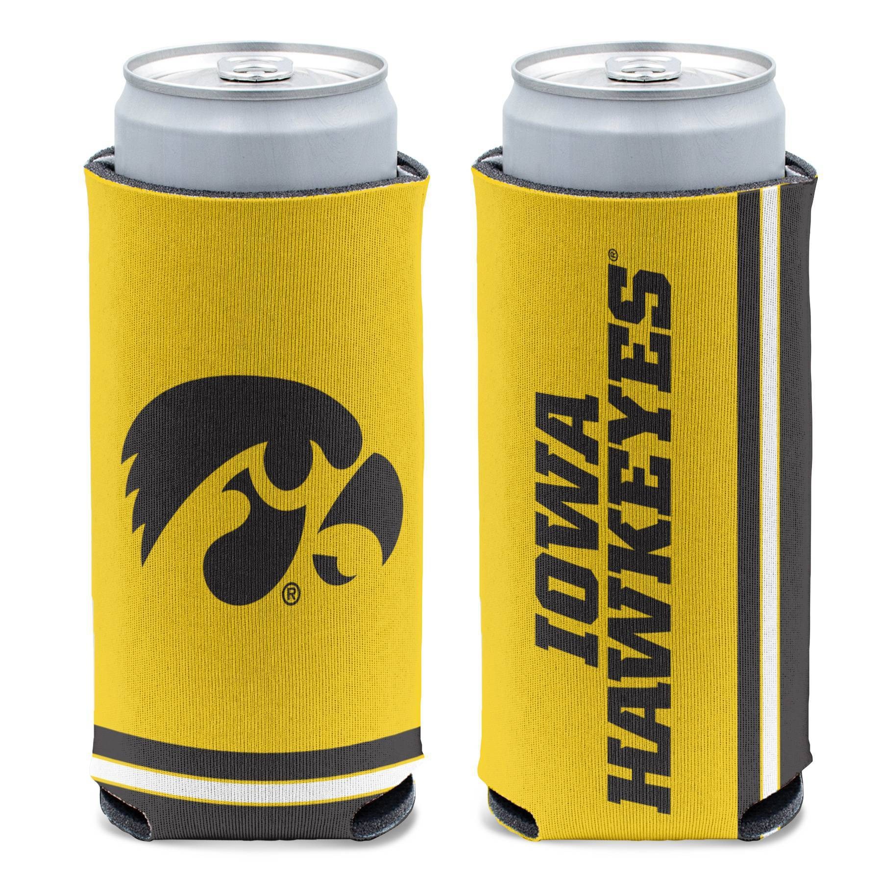 slide 1 of 3, NCAA Iowa Hawkeyes Slim Can Cooler, 1 ct