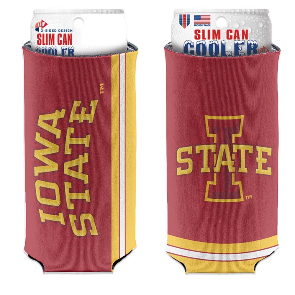 slide 3 of 3, NCAA Iowa State Cyclones Slim Can Cooler, 1 ct