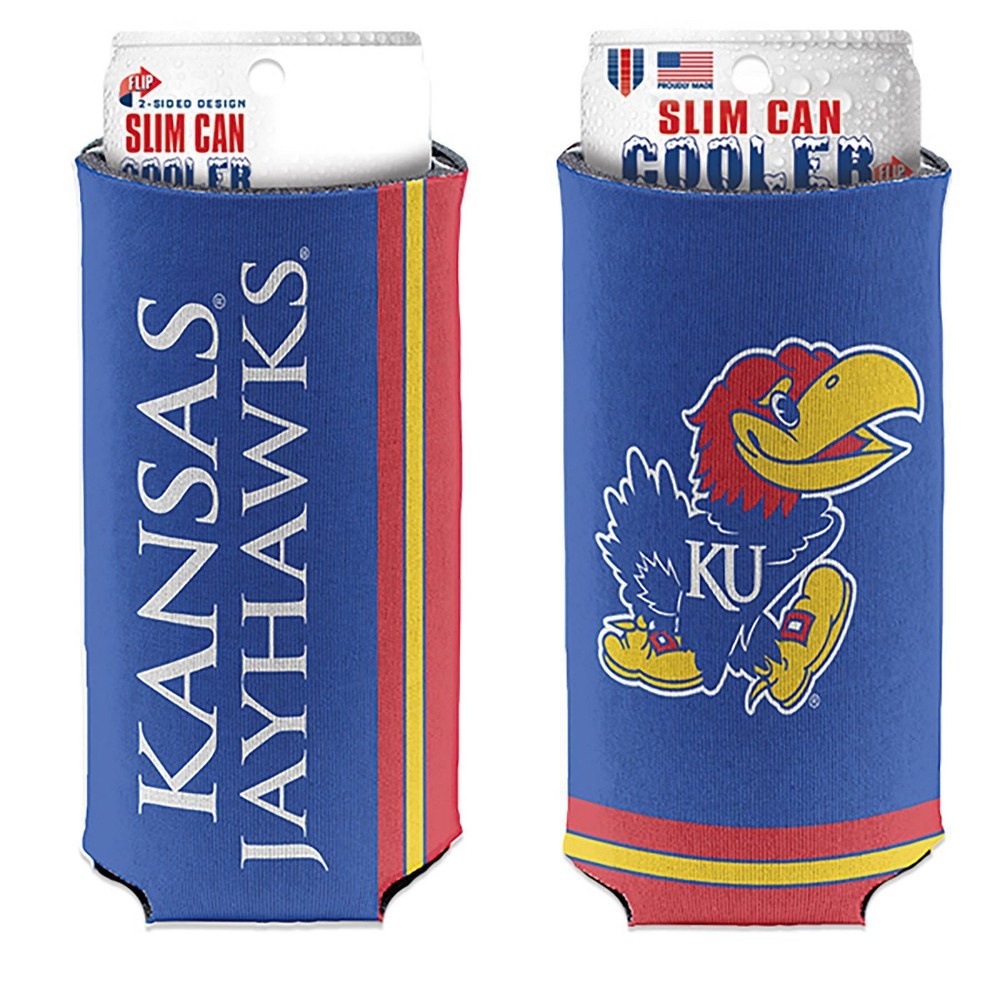 slide 3 of 3, NCAA Kansas Jayhawks Slim Can Cooler, 1 ct