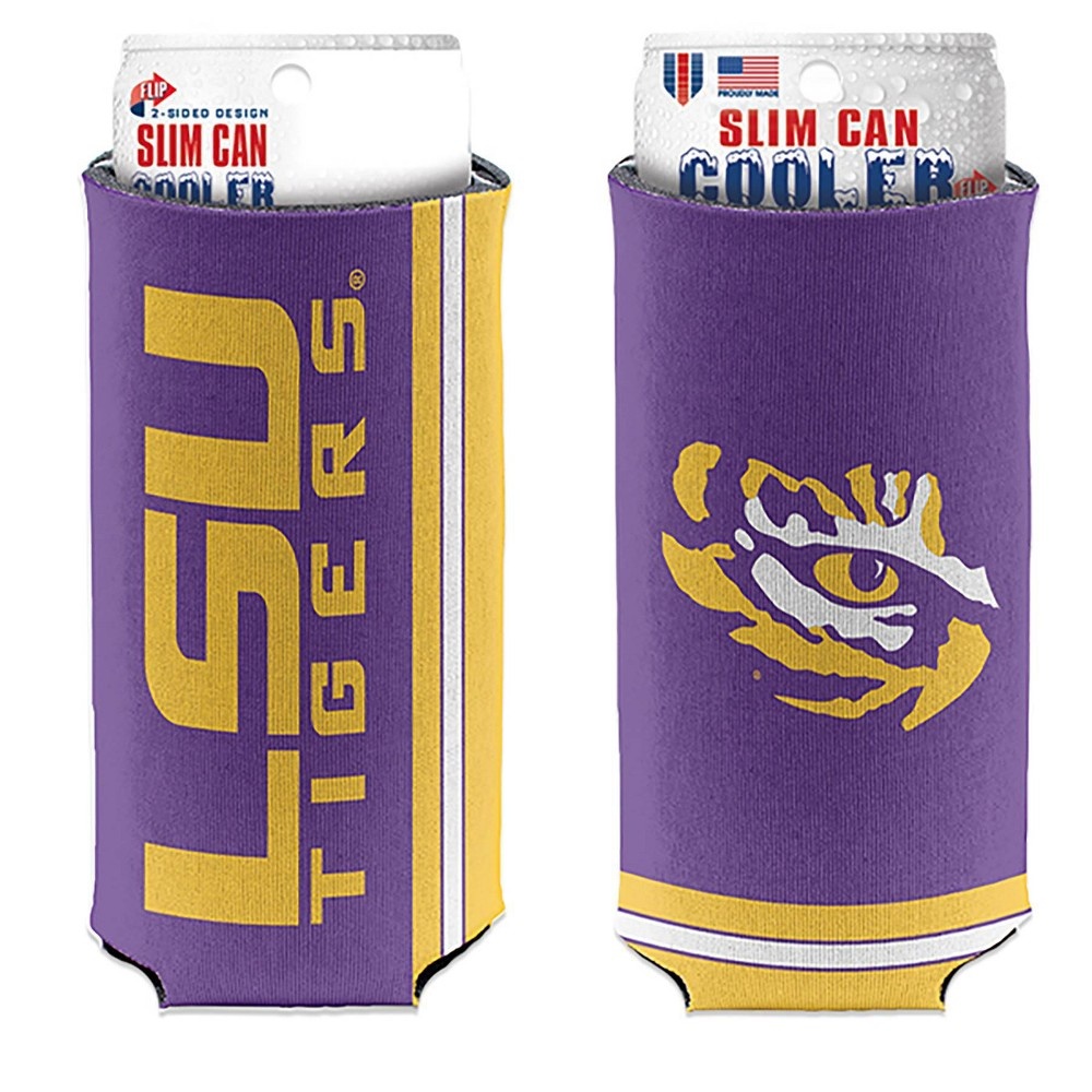 slide 3 of 3, NCAA LSU Tigers Slim Can Cooler, 1 ct