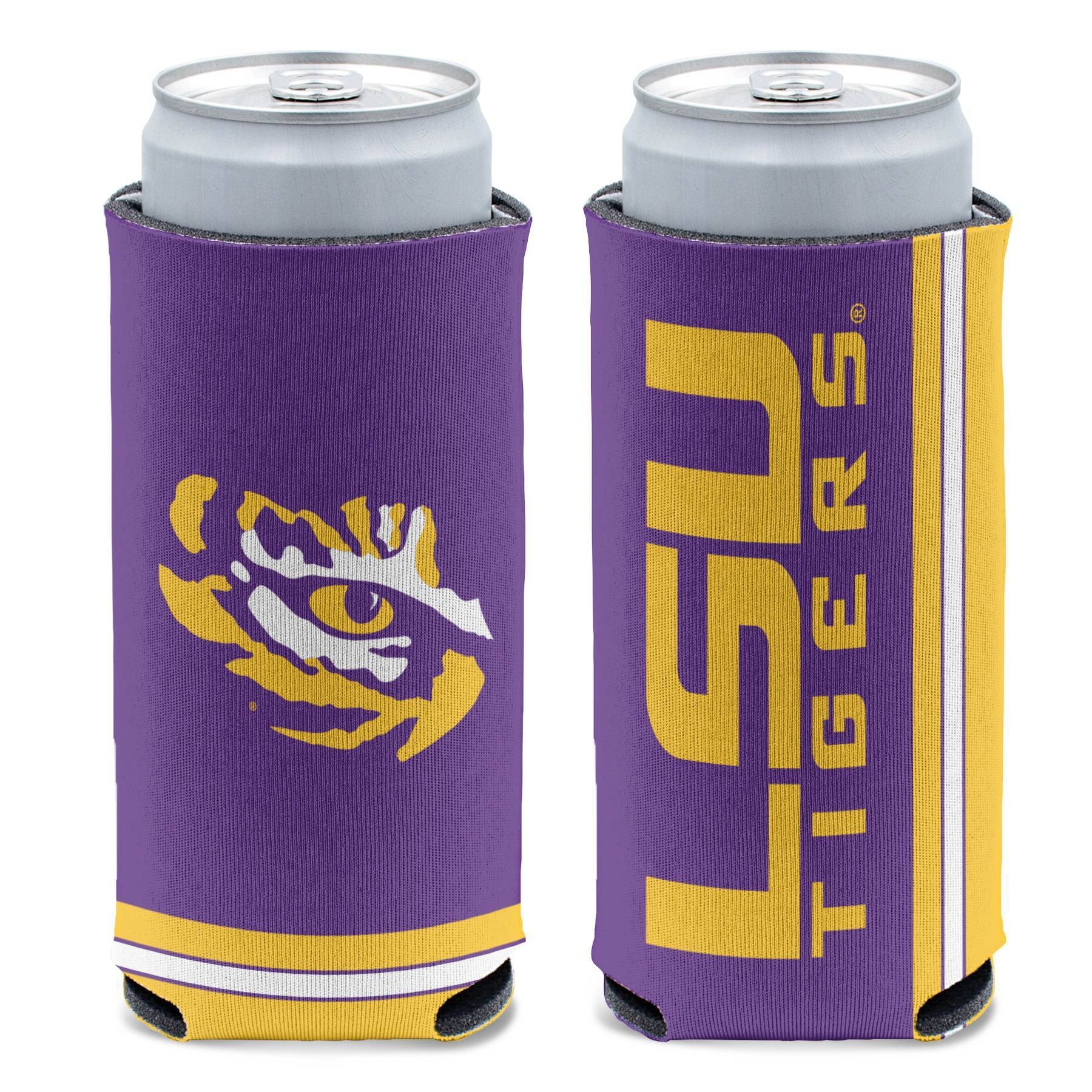 slide 1 of 3, NCAA LSU Tigers Slim Can Cooler, 1 ct