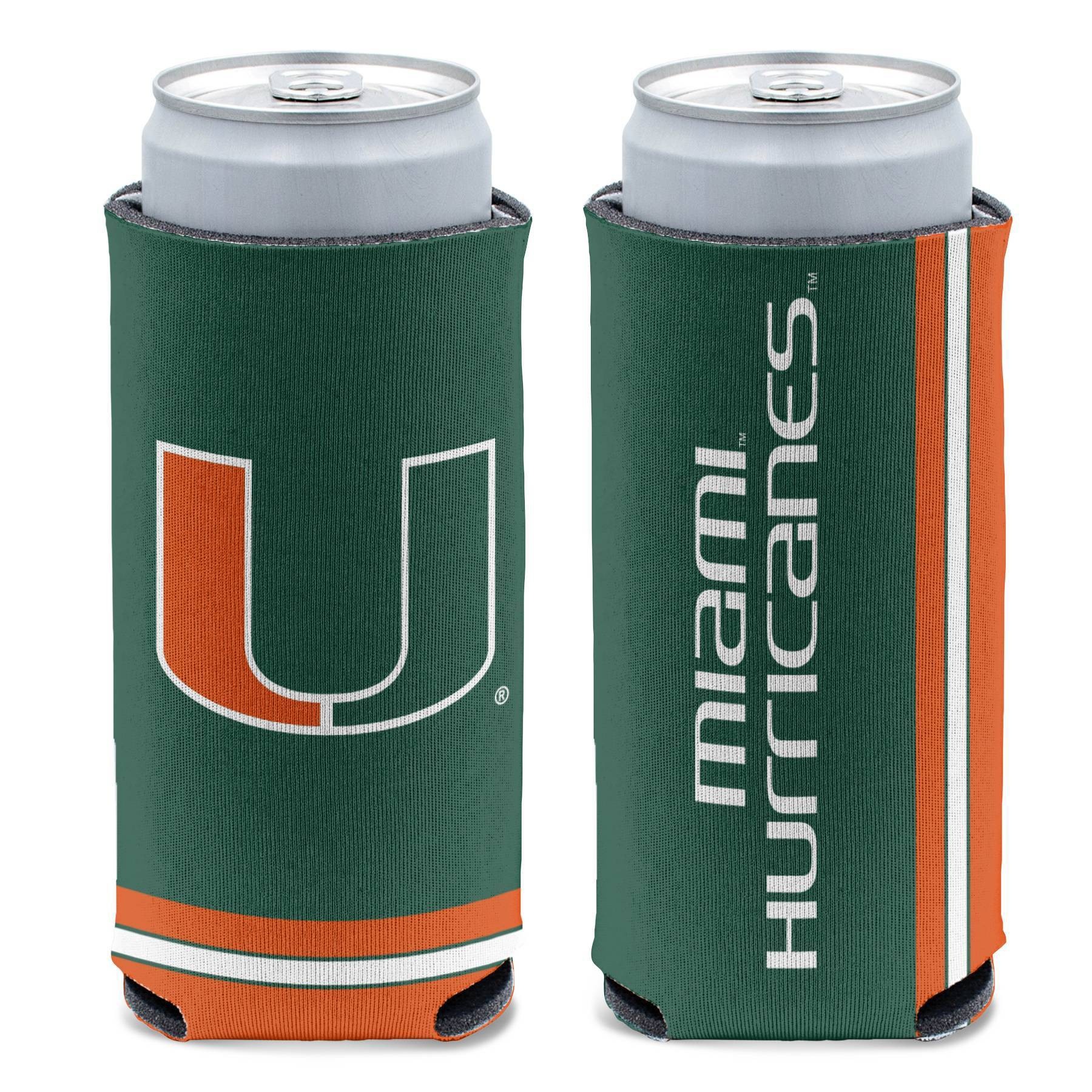 slide 1 of 3, NCAA Miami Hurricanes Slim Can Cooler, 1 ct