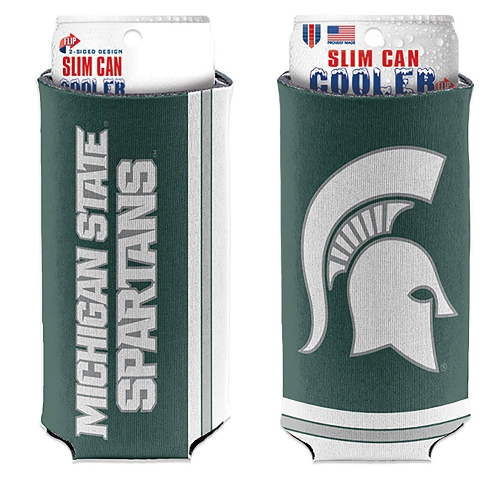 slide 3 of 3, NCAA Michigan State Spartans Slim Can Cooler, 1 ct