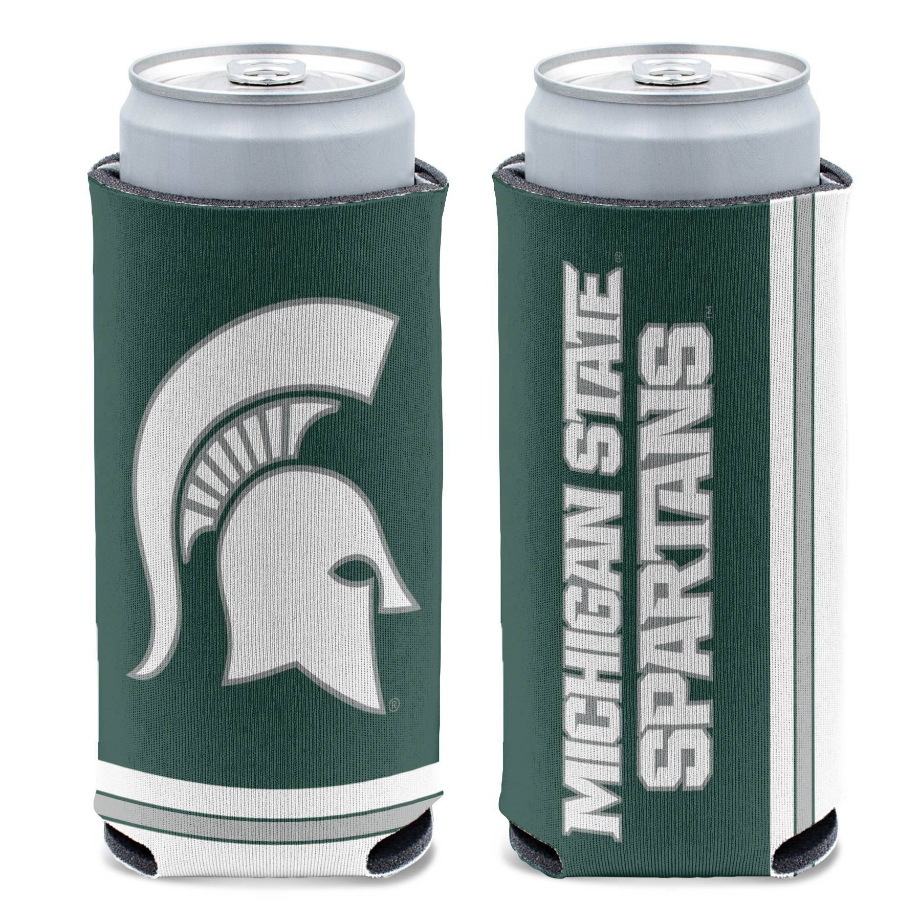 slide 1 of 3, NCAA Michigan State Spartans Slim Can Cooler, 1 ct