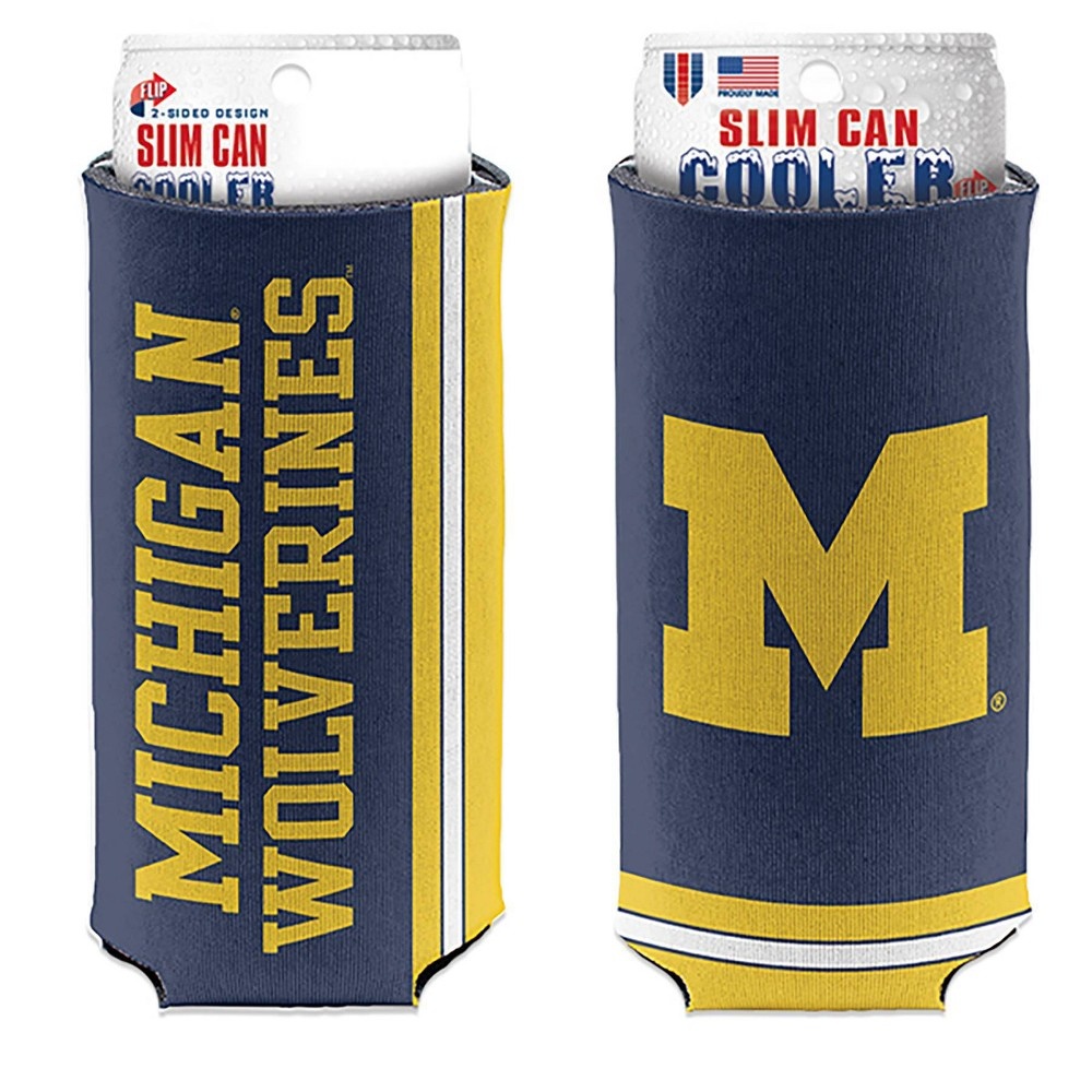 slide 3 of 3, NCAA Michigan Wolverines Slim Can Cooler, 1 ct