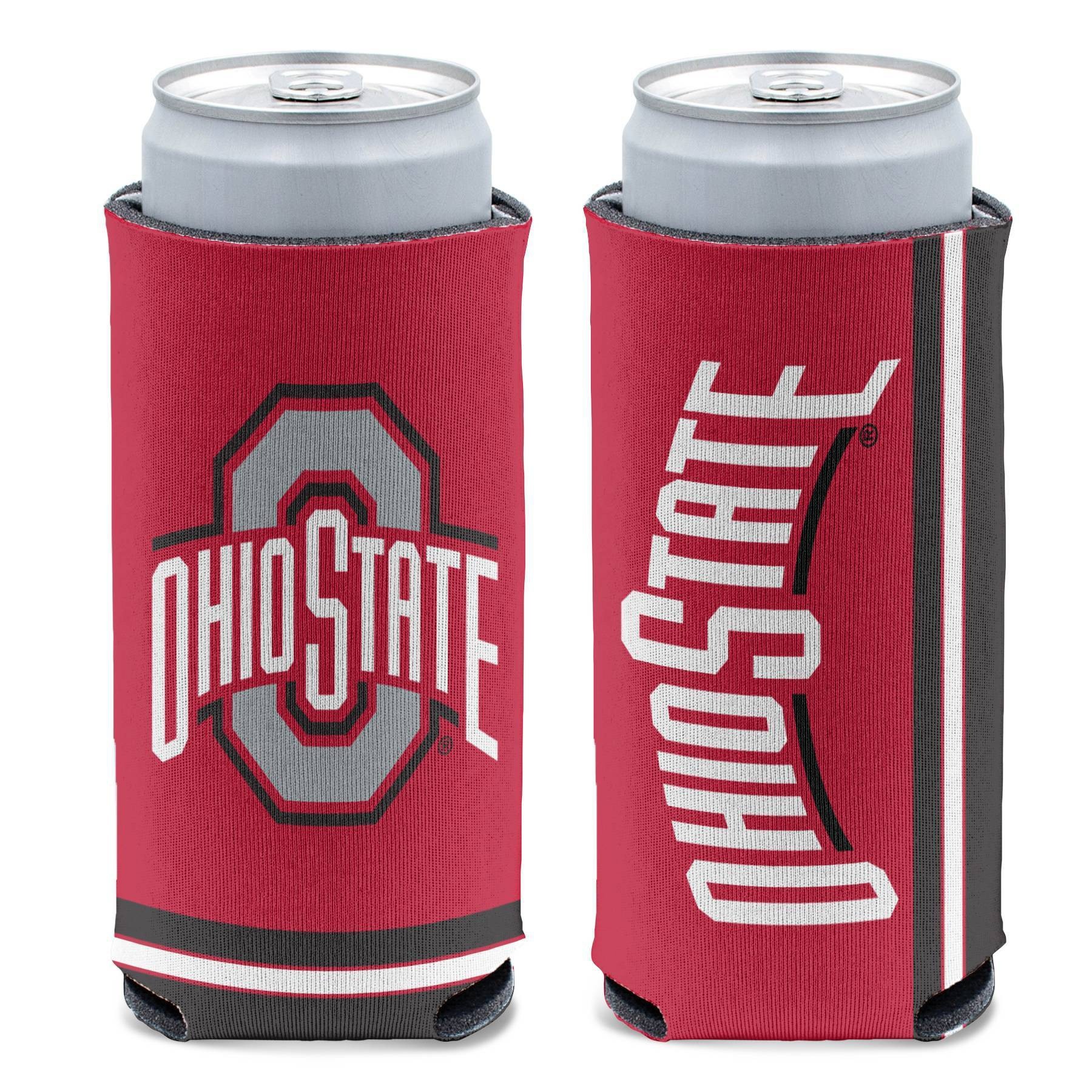 slide 1 of 3, NCAA Ohio State Buckeyes Slim Can Cooler, 1 ct