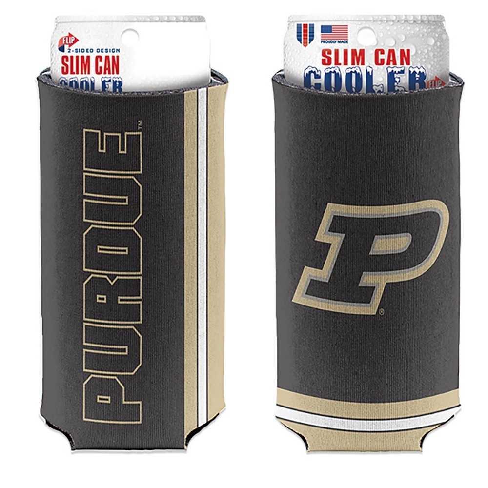 slide 3 of 3, NCAA Purdue Boilermakers Slim Can Cooler, 1 ct