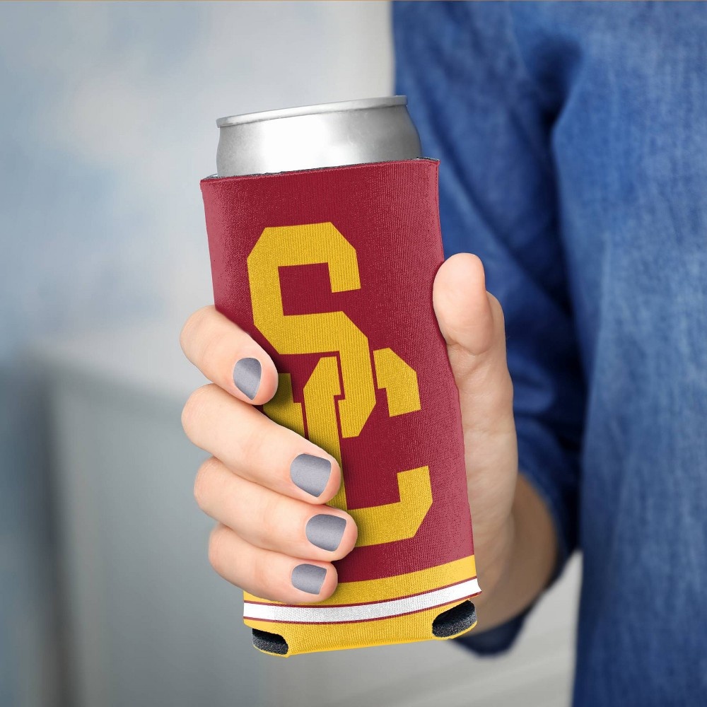 slide 2 of 3, NCAA USC Trojans Slim Can Cooler, 1 ct