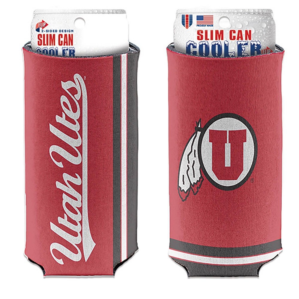 slide 3 of 3, NCAA Utah Utes Slim Can Cooler, 1 ct