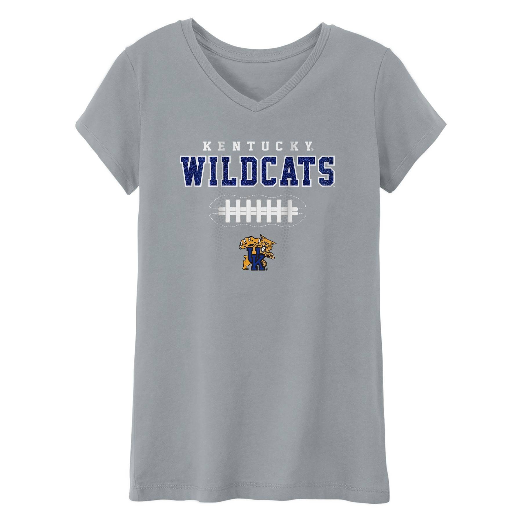 slide 1 of 1, NCAA Kentucky Wildcats Girls' Short Sleeve V-Neck T-Shirt - XL, 1 ct