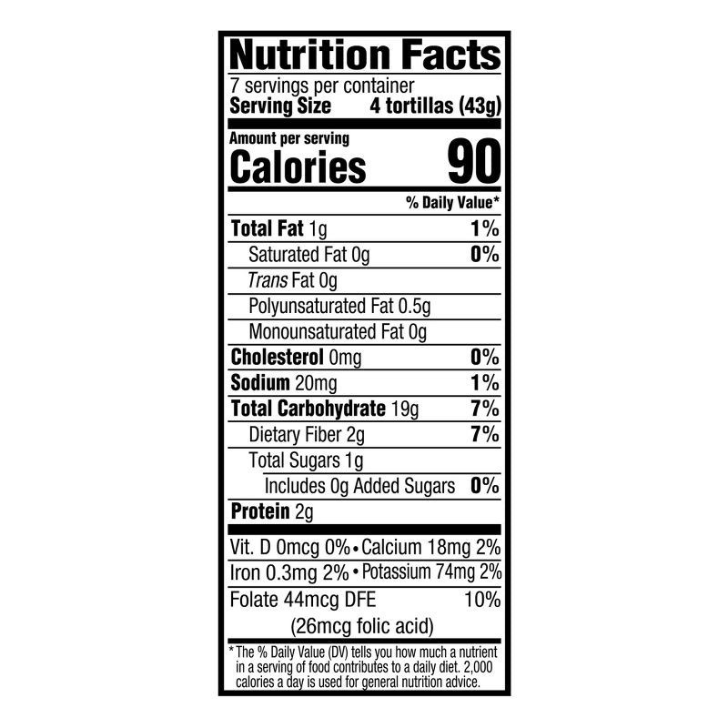 slide 4 of 5, Mission 25 Calories Yellow Corn Tortillas - 11.25oz/30ct, 11.25 oz, 30 ct