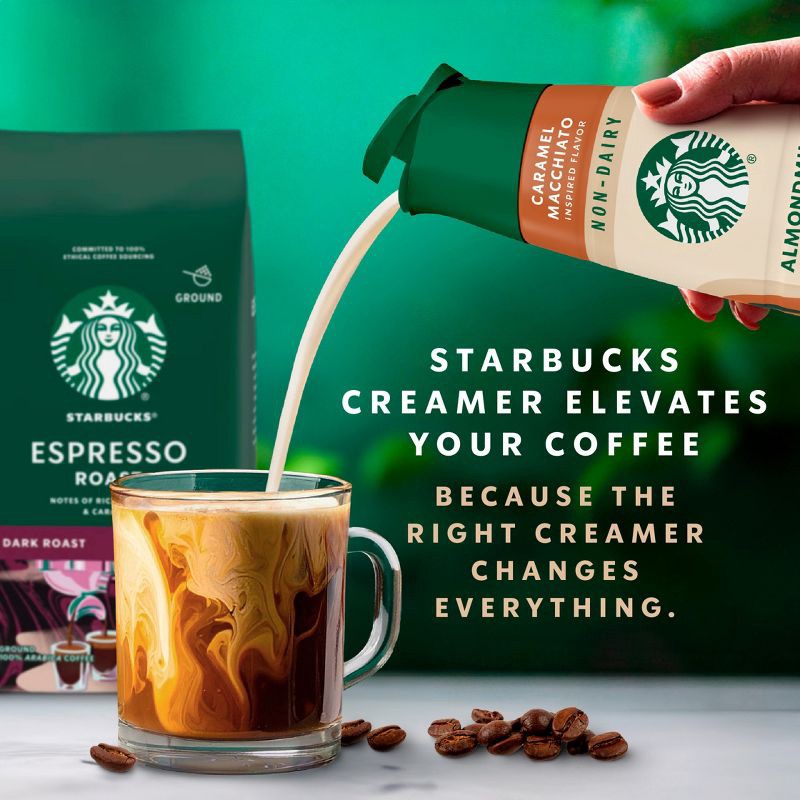 slide 5 of 11, Starbucks Creamer Almond and Oat Milk Caramel Macchiato Coffee Creamer - 28 fl oz, 28 fl oz